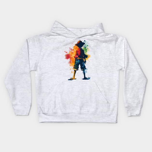 luffy Kids Hoodie by pokermoment